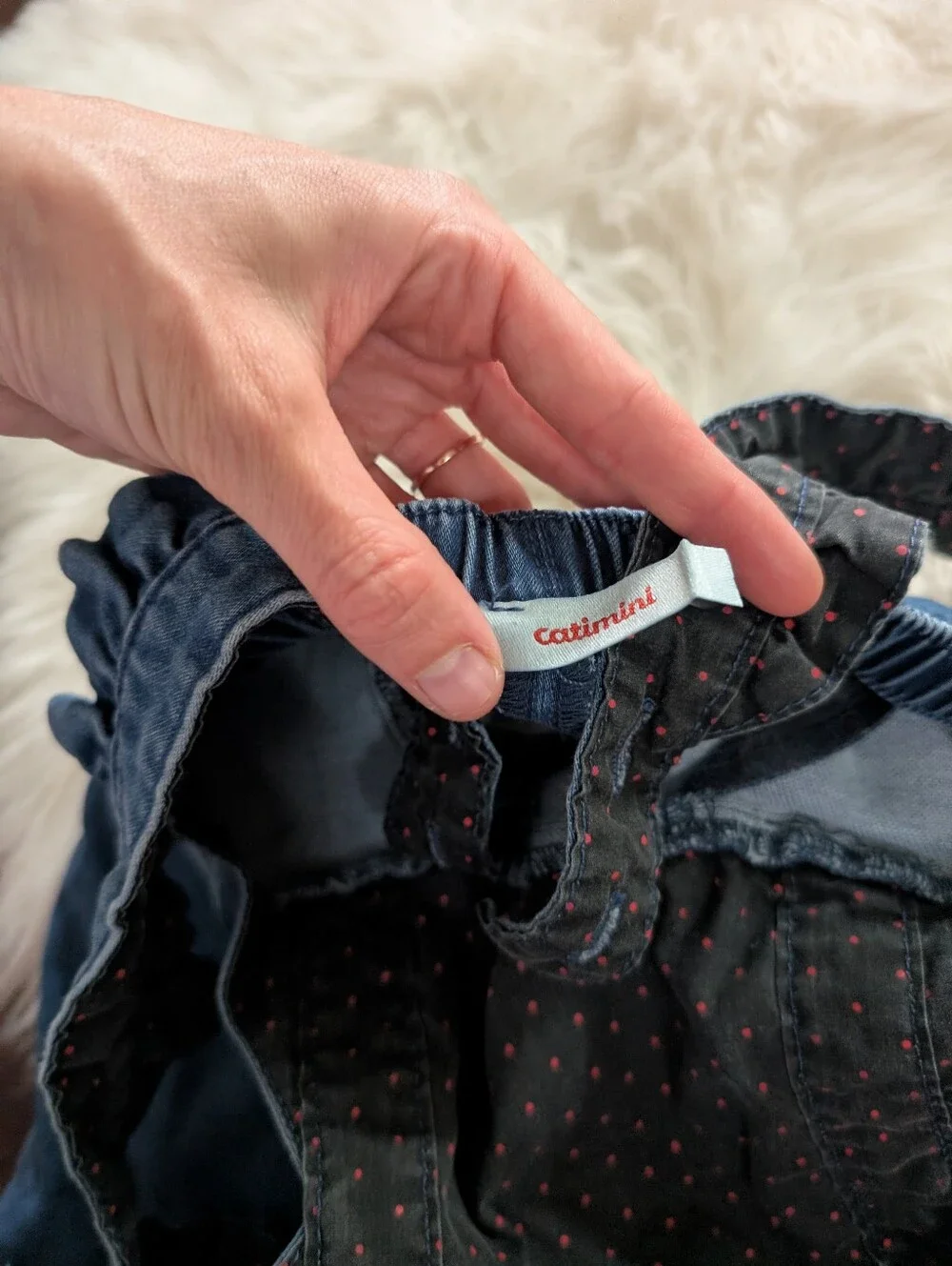 Catimini Denim Blue Overalls Pants Size 3T Girls